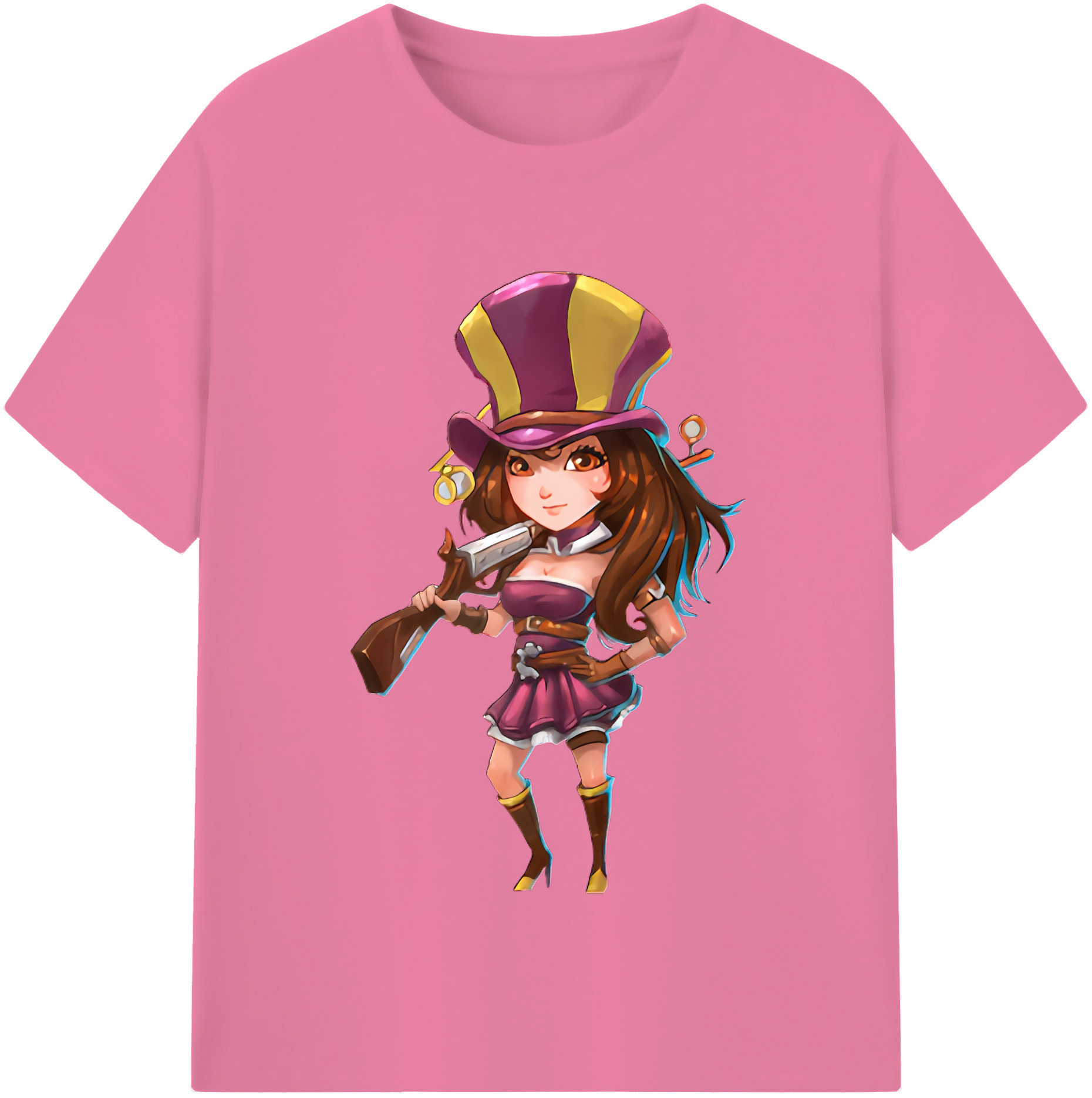 リーグ・オブ・レジェンド League of Legends LOL 綿100％半袖Tシャツ（フロントプリント）